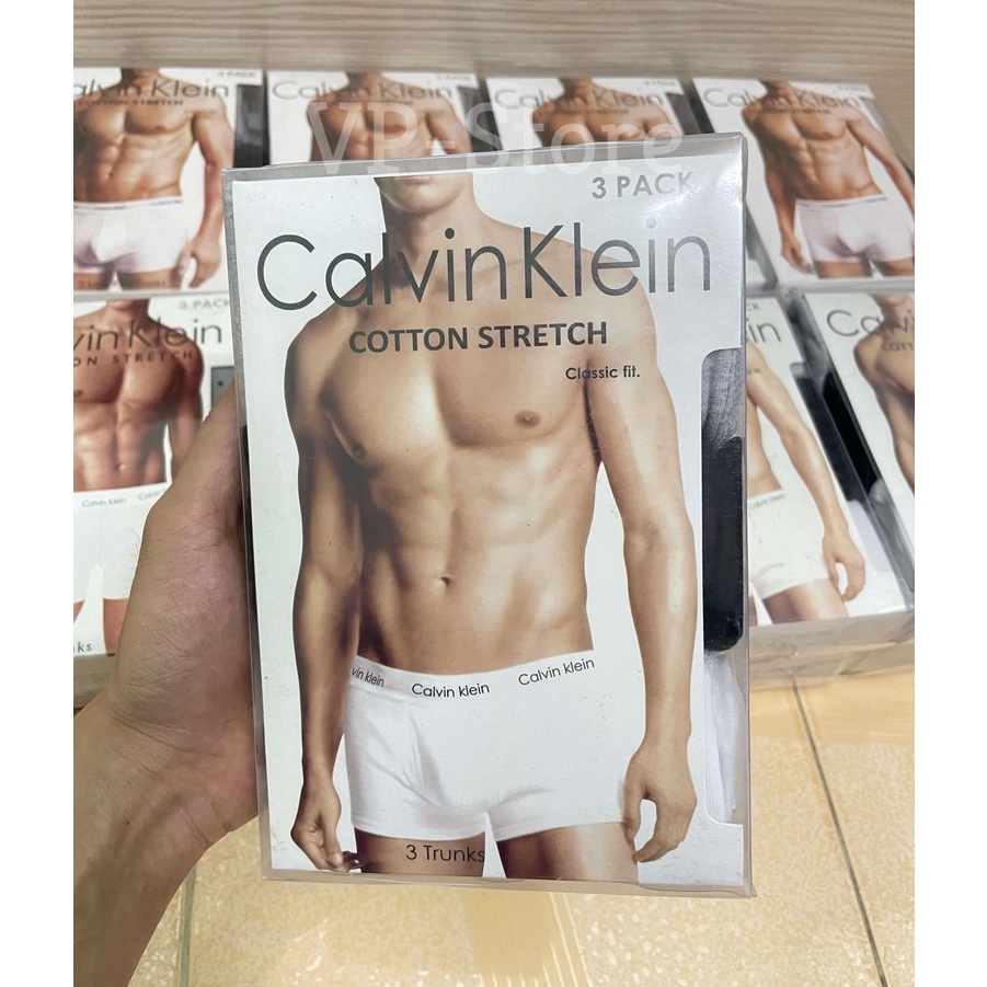 Quần boxer nam Calvin Klein 3-Pack chính hãng (NP2015Y-922)