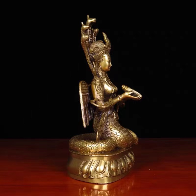 [PBMC]Tượng Naga đồng TB 25cm (Pho)