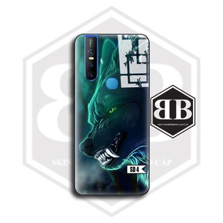 Ốp lưng kính cường lực Vivo V15 / V15 Pro / V17 V19 / V17 Pro sói đêm cực ngầu