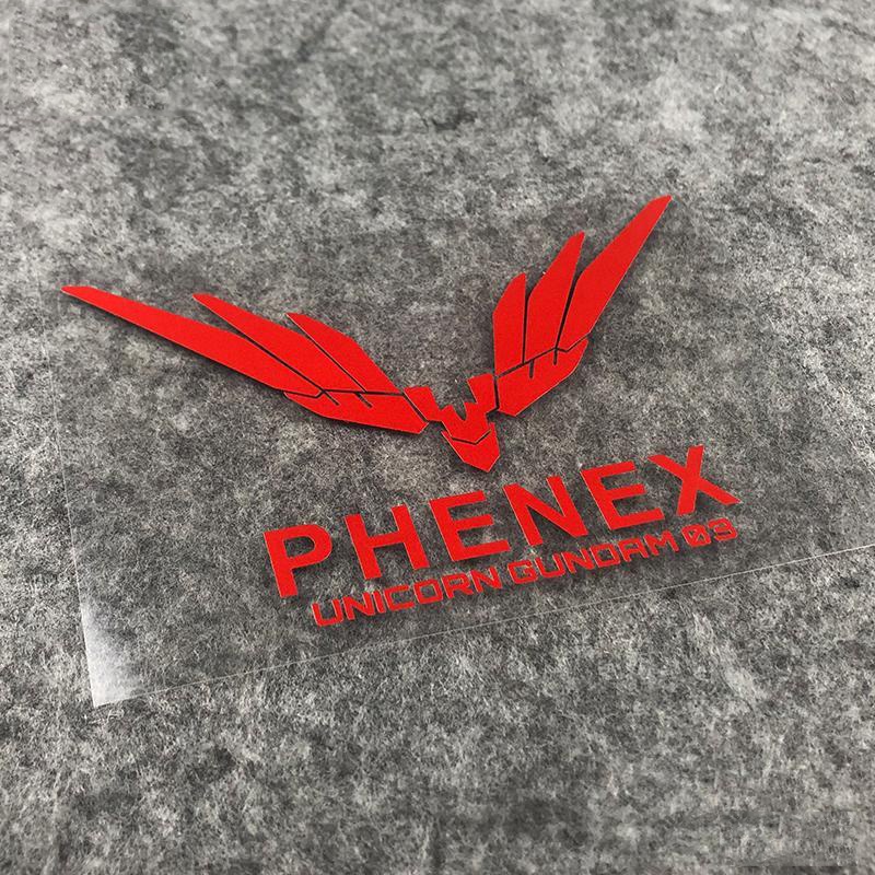 Miếng dán hình Gundam UNICORN UNICORN-RX3 phượng hoàng trang trí xe hơi/xe máy