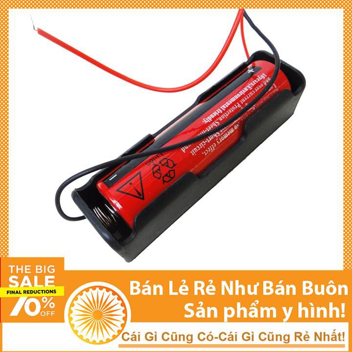 Đế Pin Ultrafire 18650 1 Pin Có Dây