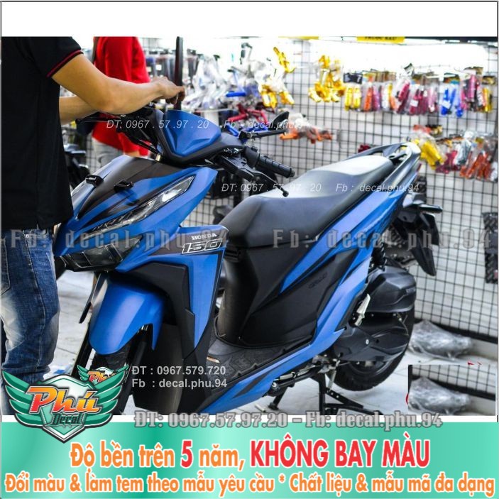 Tem rời Vario Xanh đen nhám (B) -1