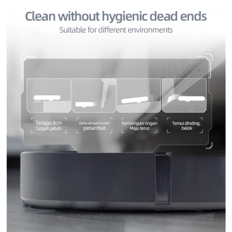 Robot Hút Bụi Quyét Nhà Jallen Gabor - IS25, Động Cơ Khỏe, Máy Chạy Cực Êm, Pin 90 Phút - Chính Hãng Bảo Hành 6 Tháng