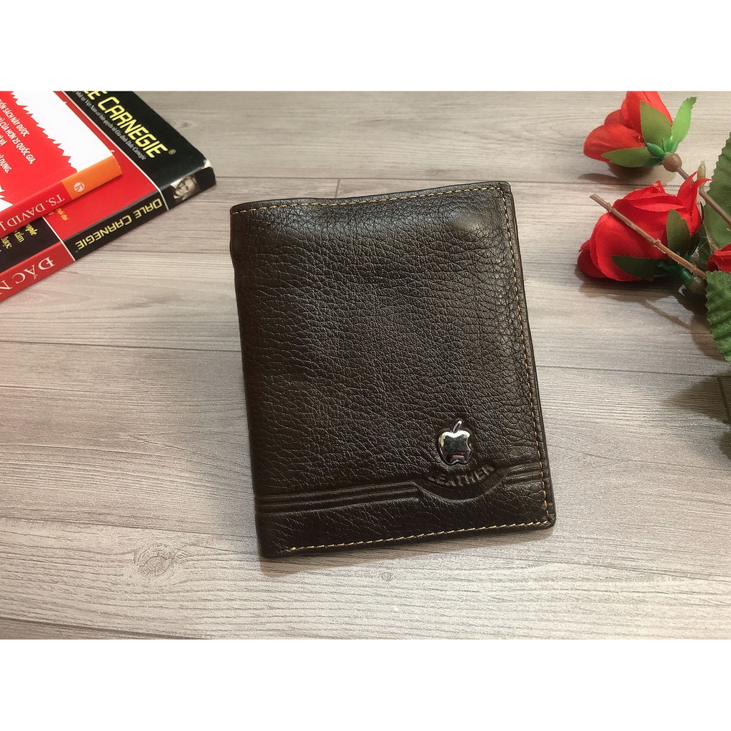 Ví Nam Da Thật Dáng Đứng Leather Wallet H2