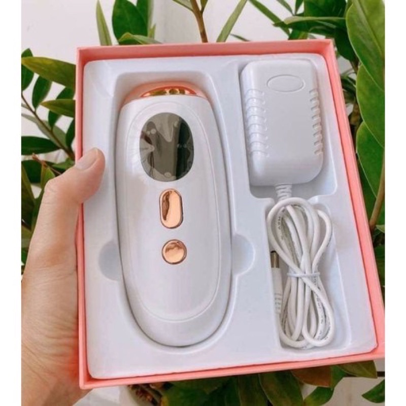 Máy Triệt Lông Mini IPL Vĩnh Viễn Tại Nhà - Tặng Kèm Gel, Kính, Dao Cạo