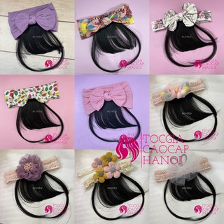 Ảnh thật-Tóc giả trẻ em ❤️ Băng đô vải gắn tóc mái cho bé yêu ❤ Tóc giả trẻ em Link2