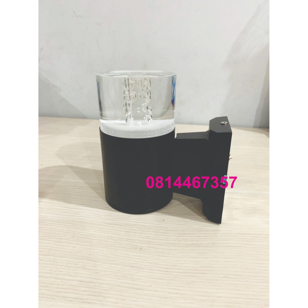 Đèn led trụ pha lê 1 đầu 3 chế độ màu phi 90 giọt nước