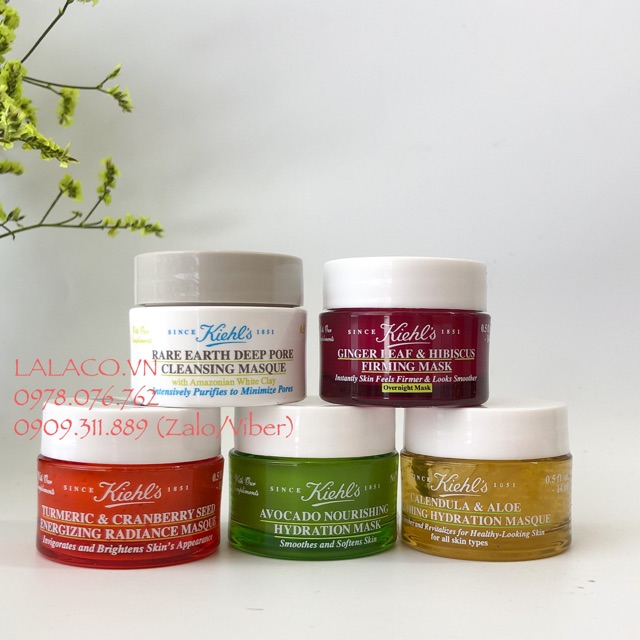 Mặt nạ Kiehl’s đất sét - nghệ - hoa cúc - gừng – bơ