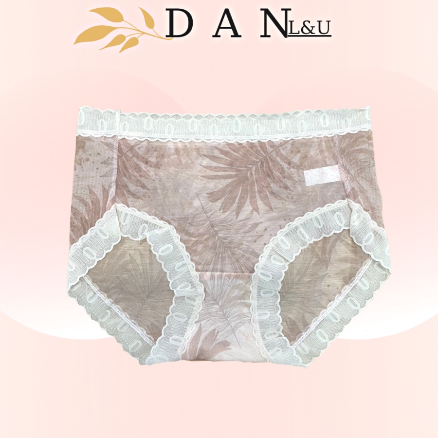 Quần Lót Ren Lưới Mỏng Co Dãn Siêu Thoáng Mát Họa Tiết Xinh Xắn DAN L&amp;U 12