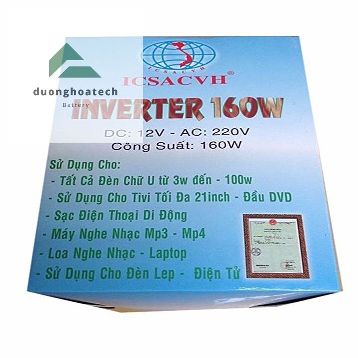 Bộ Chuyển Đổi Điện Áp INVERTER 12V Lên 220V 160W
