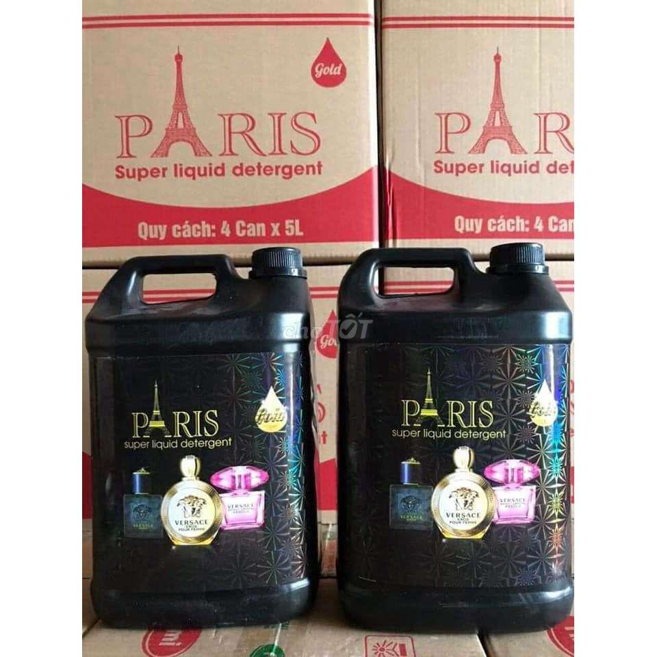 Nước Giặt  Xả Paris 5000ml, Hương Nước Hoa Pháp, Nước giặt Xả Hương Nước Hoa, Tẩy Siêu Sạch, 2 Màu Giao Ngẫu Nhiên