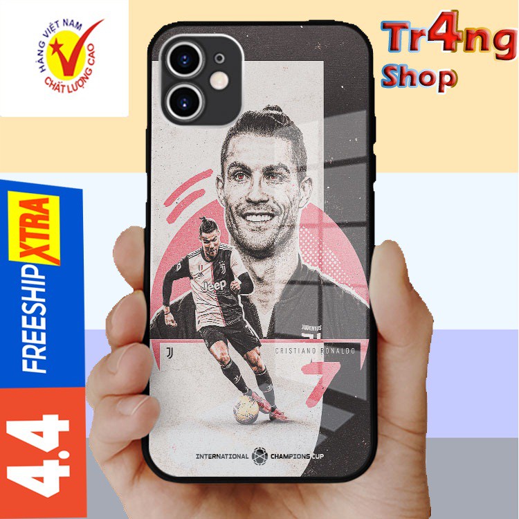 Ốp kính cường lực CR7 C.Ronaldo siêu nhân cực đẹp cho tất cả các đời Iphone năm 2021 OK-FOO20010204