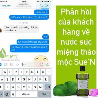 Nước súc miệng Thảo mộc SUE'N