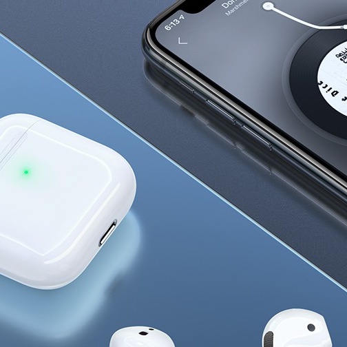 Tai nghe Bluetooth TWS Hoco EW02 / EW03 / EW04 hỗ trợ định vị, popup, đổi tên, cảm ứng chạm (Trắng)