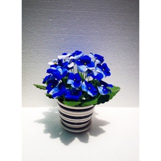 Chậu hoa trang trí đất sét