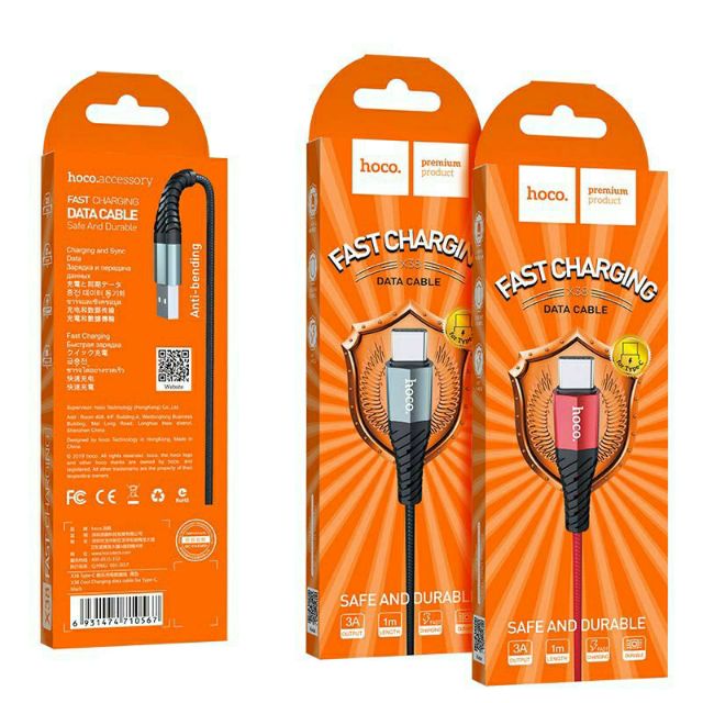DÂY CÁP SẠC HOCO X38 Type C 1M CHÍNH HÃNG