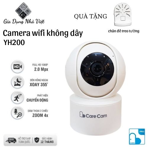 Camera wifi 360 độ 2.0 Mpx full HD1080, đàm thoại 2 chiều, xoay 360 độ, hồng ngoại ban đêm, cảnh báo