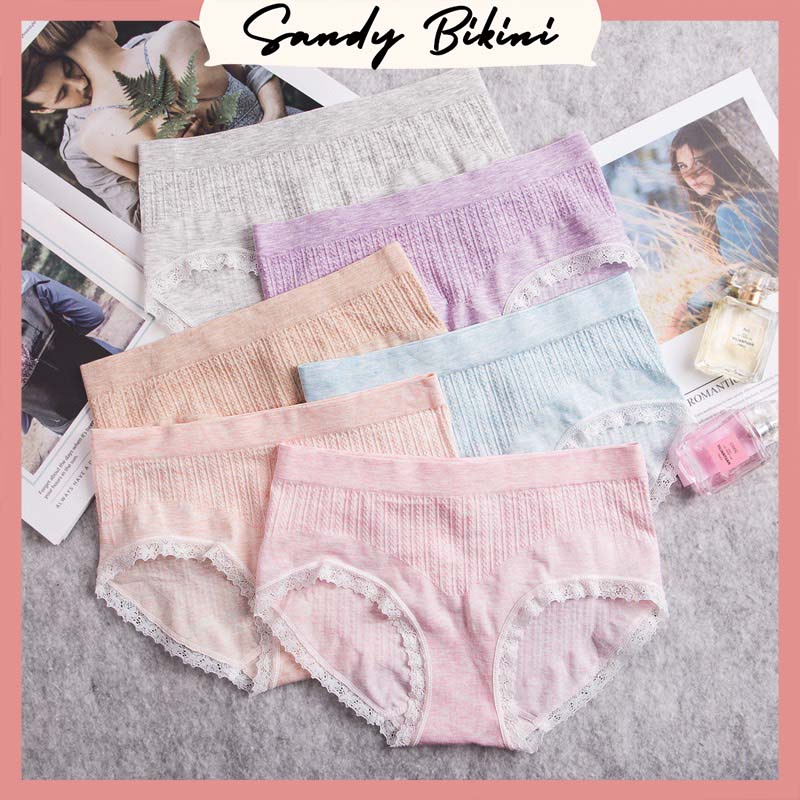 Hộp 5 Quần Lót Mujjii Cotton Kháng Khuẩn Muối Tiêu