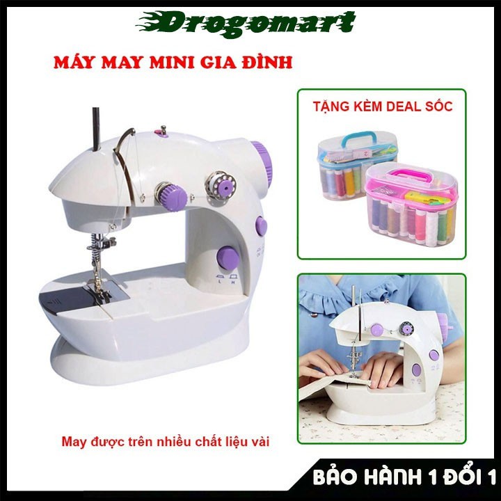 ( FREESHIP 99K ) Máy khâu mini gia đình cầm tay tiện dụng Máy may CMD hỗ trợ may vá Bảo Hành 6 tháng