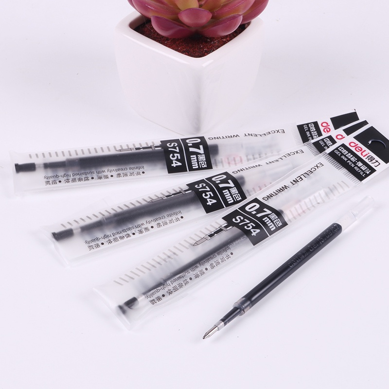 1 Ruột Bút Gel Thay Thế 0.7mm Cho Bút Bấm S02 S754