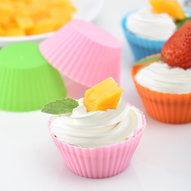 Khuôn bánh muffin silicon đường kính 7cm Duashop