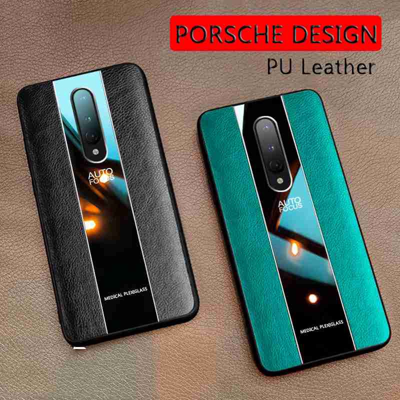 Oneplus 1 + 8 7 7T Pro 6 6T Rugged TPU Case Leather Porsche Pattern Shell Cover