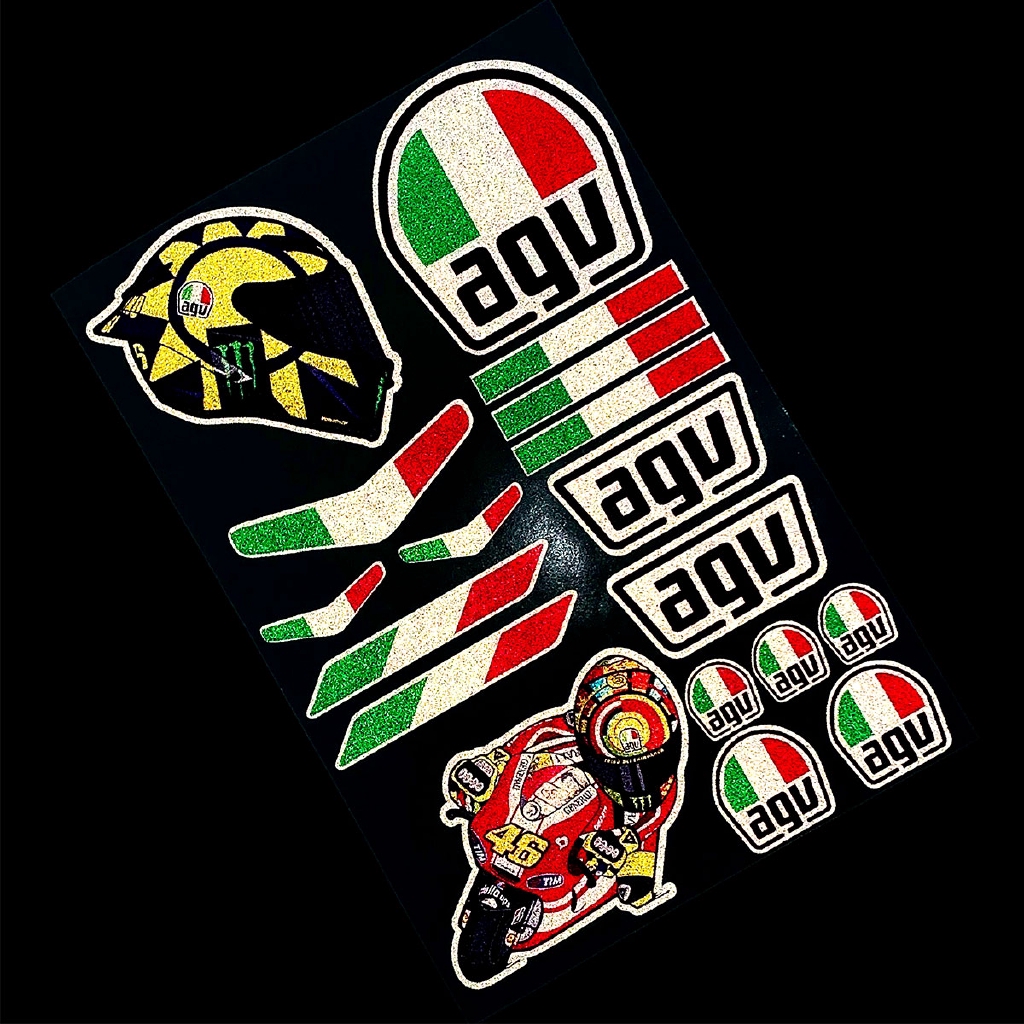 Miếng Dán Phản Quang Chữ The Doctor Vr46 Trang Trí Mũ Bảo Hiểm