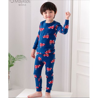 Maykids Bộ Thu Đông Ô Tô Bé Trai📸Ảnh thật