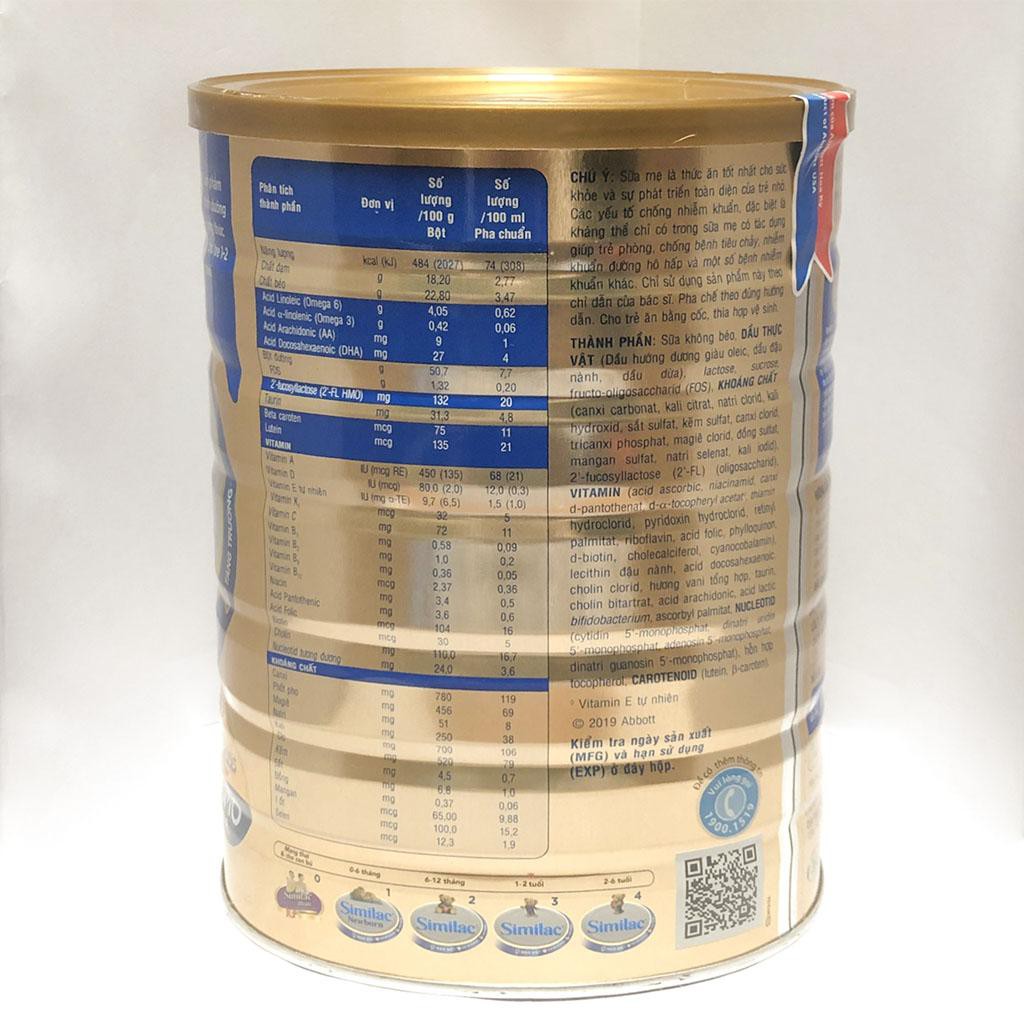 Sữa bột Similac IQ Plus 3 HMO 1.7kg (Mẫu Mới )