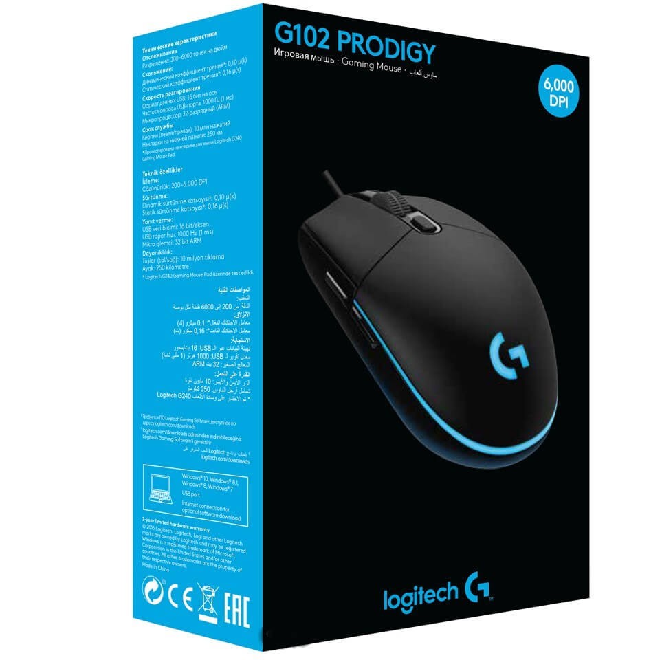 Chuột Mose Logitech G102 Prodigy Led RGB chính hãng. Vi Tính Quốc Duy