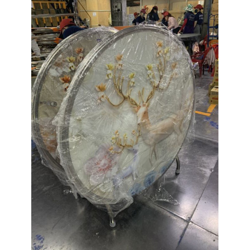 Bàn ăn tròn inox Qui Phúc