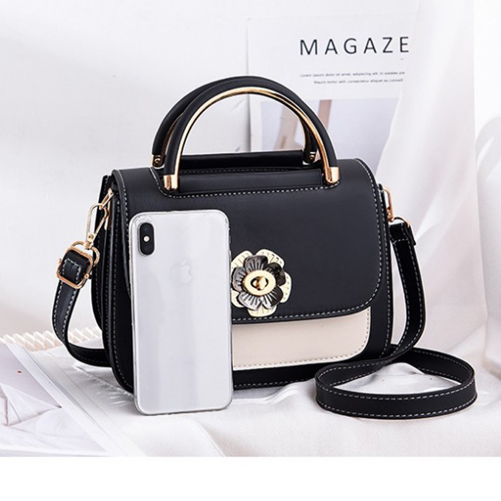 [Mẫu Mới]Túi Xách Nữ Đeo Chéo Đeo Vai Da Mềm Siêu Cute Khóa Bông Hoa Sang Chảnh HOTTREND 2021 | BigBuy360 - bigbuy360.vn