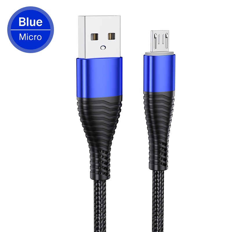 Rock  3A Dây Cáp Micro USB Sạc Nhanh Truyền Dữ Liệu Dành Cho Điện Thoại Android Samsung Huawei Xiaomi