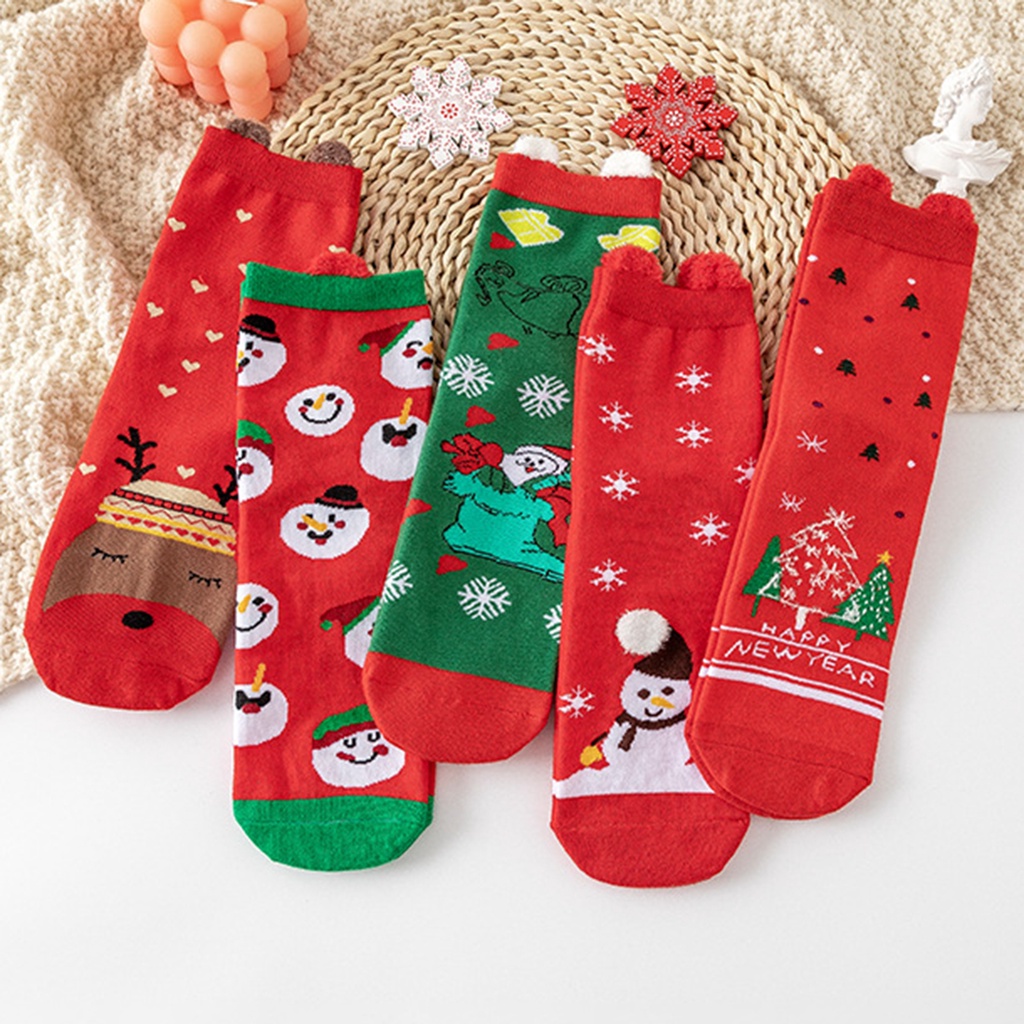 Vớ mềm chống trượt họa tiết giáng sinh cho bạn bè