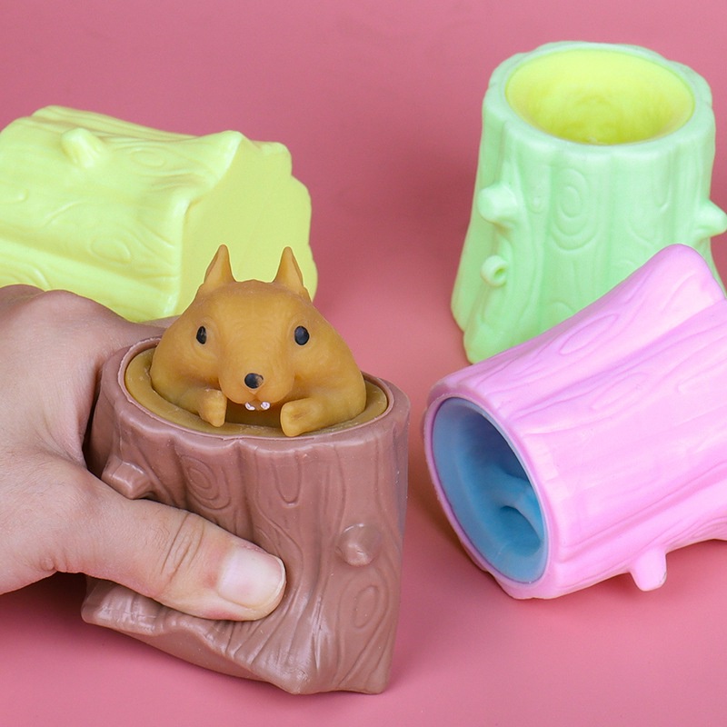 Đồ Chơi Bóp Giảm Căng Thẳng Hình Chú Sóc Dễ Thương Cho Bé