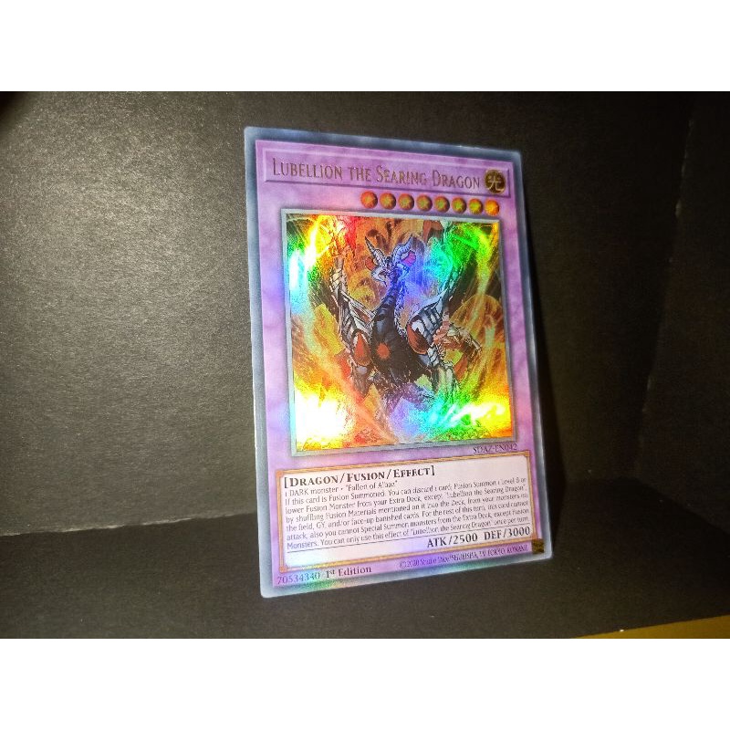 thẻ bài: Lubellion the Searing Dragon - SDAZ-EN042 - Ultra Rare 1st Edition
