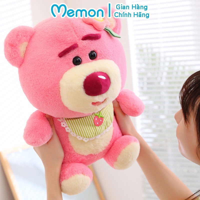 Gấu Bông Lotso Huggin Bear Baby Đeo Yếm Cao Cấp Memon