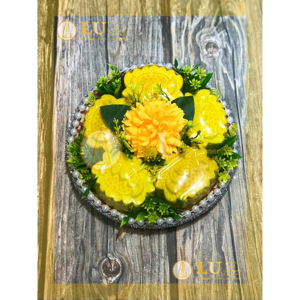 Mẹt oản hoa sen trang trí | LU