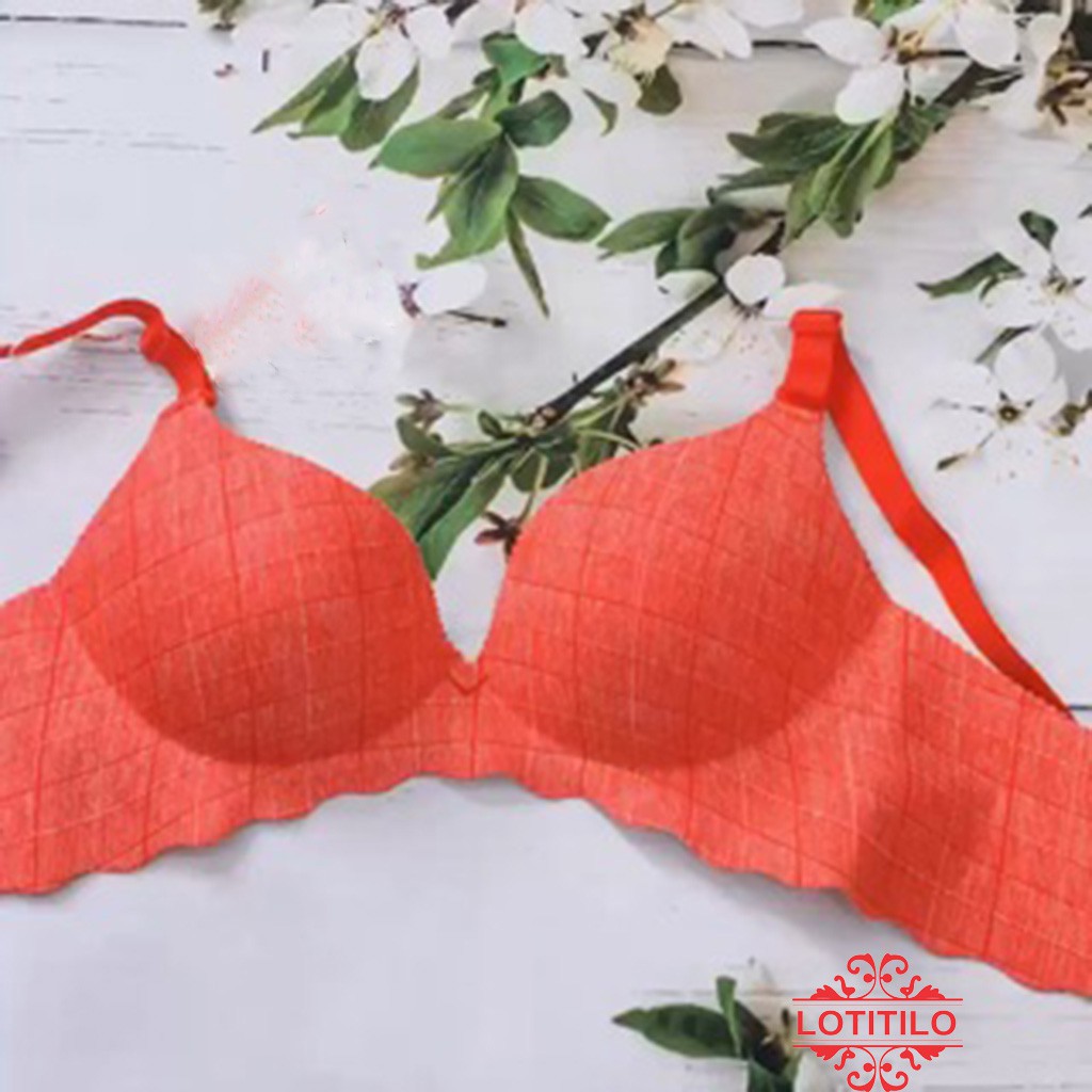 Áo lót su kẻ không gọng đệm bàn tay nâng ngực đệm 2.5cm