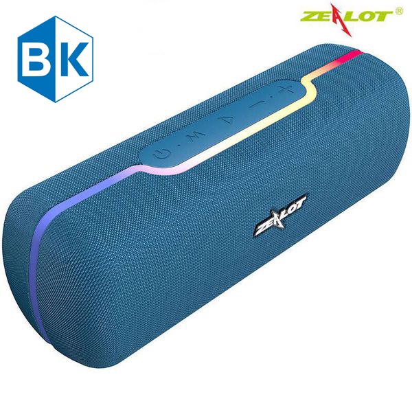 Loa Zealot S55 TWS Bluetooth 5.0, Âm Thanh Ấn Tượng 10W Với Đèn Màu Sắc Hỗn Hợp Âm Thanh Âm Chân Thực, Chính hãng