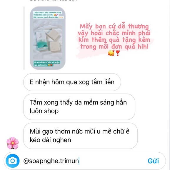 Combo 2 Soap cám gạo + TẶNG KÈM TÚI ĐỰNG SOAP