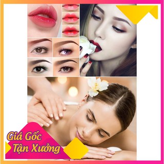 Đề can dán kính 3d 2 mặt hình spa , phun xăm kt 80*120 cm, miễn phí thiết kế