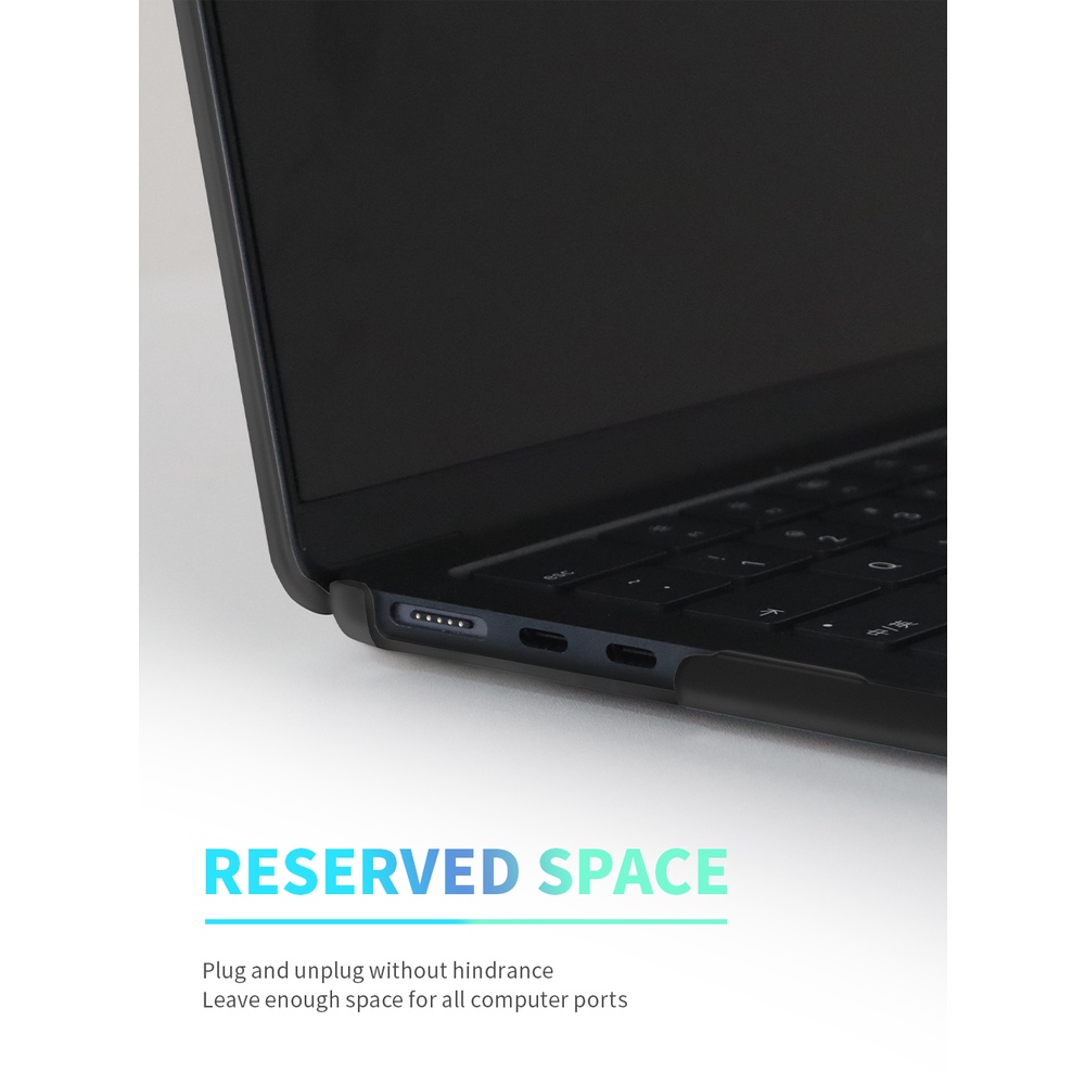 Laptop Case For MacBook Air pro13 16 Pro 13.3 Air 13.6 2022 M2 A2681 A2338 Cover Matte Black Protective Shell M1 Chip Pro 14 16 15 Inch  Notebook Cover 2021 Case and Screen Soft Film A2485 A2442 A2289 A2337