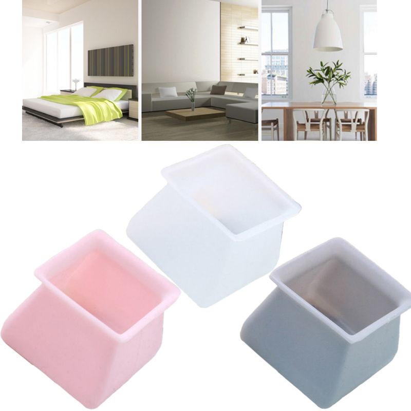 Bộ 4 Miếng Đệm Silicone Bọc Bảo Vệ Chân Ghế