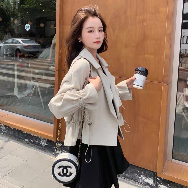 Áo khoác gió thiết kế MSHI CLUB màu kem