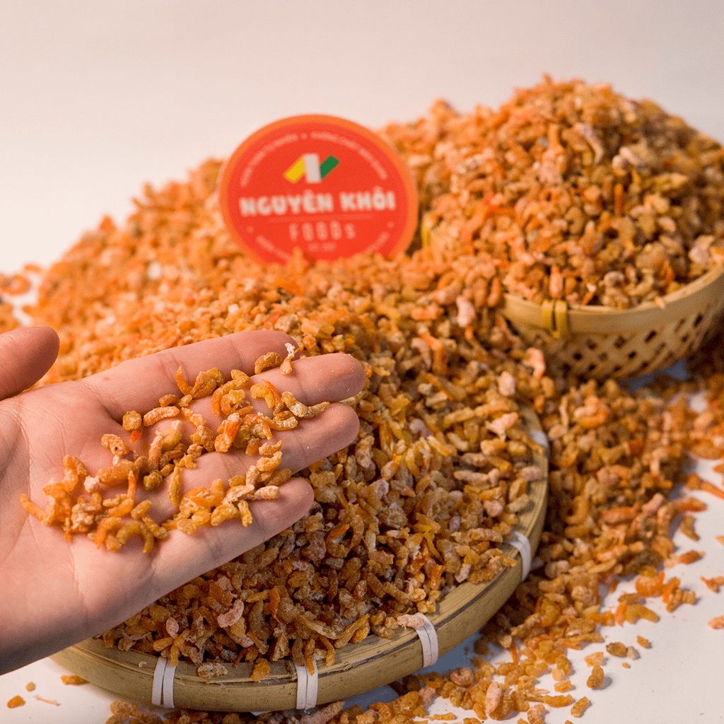 Tôm khô giá rẻ, cỡ nhí vụn, đặc sản Cà Mau của cơ sở Nguyên Khôi Foods