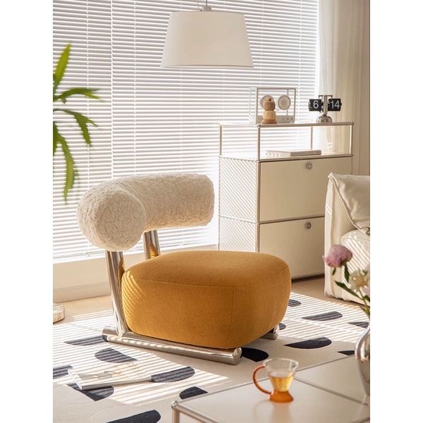 Ghế sofa đơn thư giãn Ski Lougne Chair - Ghế đơn đặt phòng khách, studio Bắc Âu