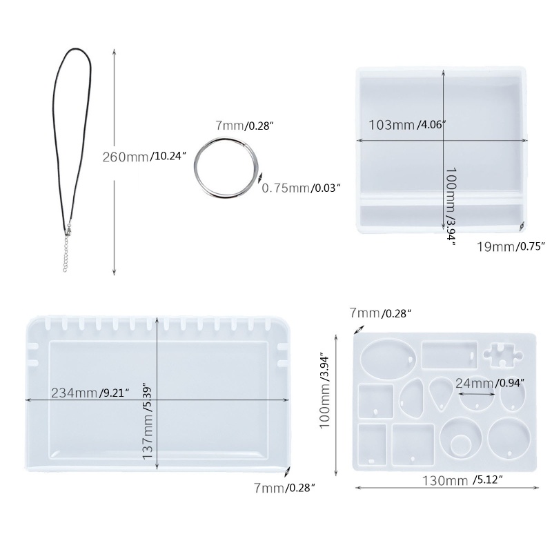 Sa Khuôn Silicon Làm Vòng Cổ Trang Sức Độc Đáo Tiện Dụng