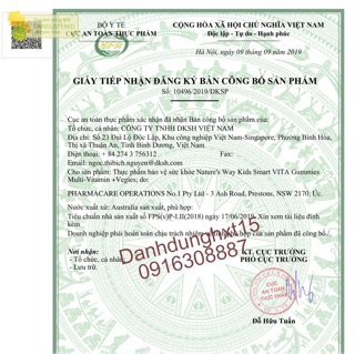 Kẹo dẻo Nature's Way Multivitamin + Vegies