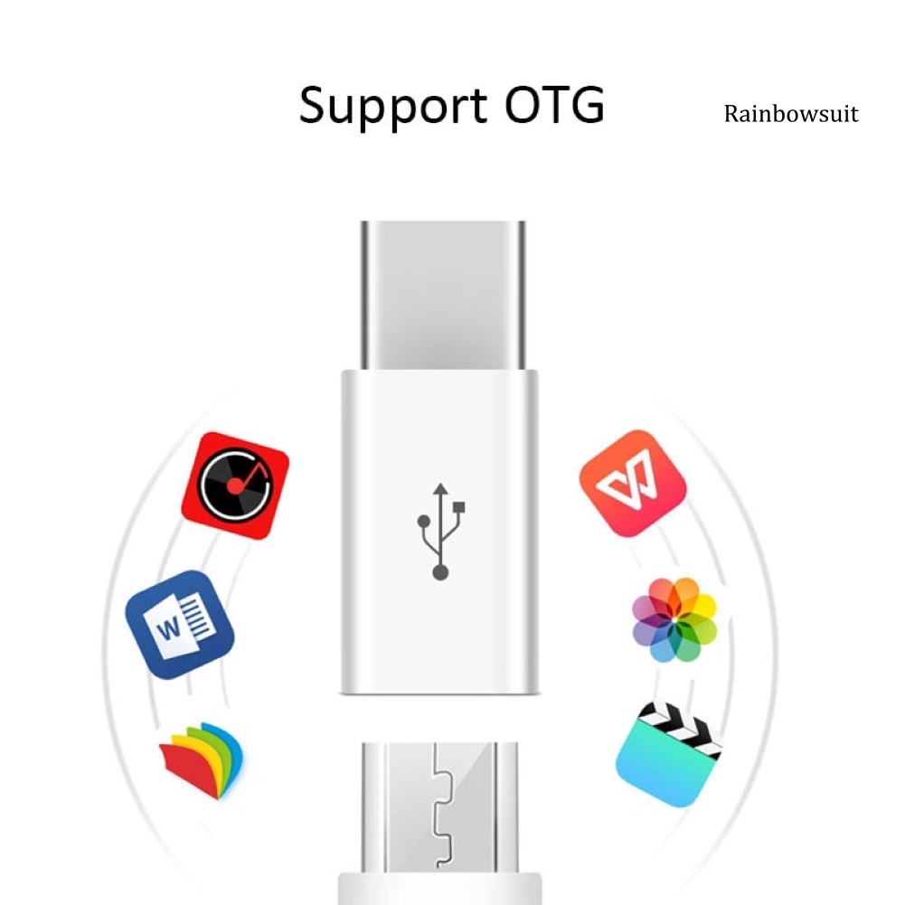 Set 10 Đầu Chuyển Đổi Cổng Type-C Sang Micro USB Cho Điện Thoại